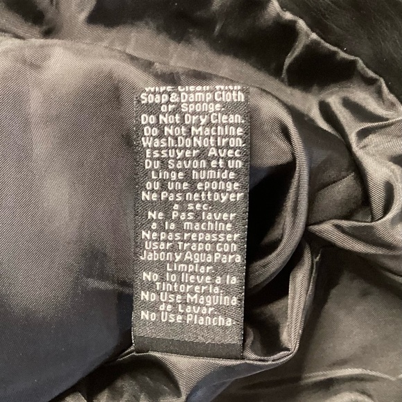 USA Leather Company Black Womens Sz M PU Leather Full Zip Jacket Moto Biker - Picture 6 of 11